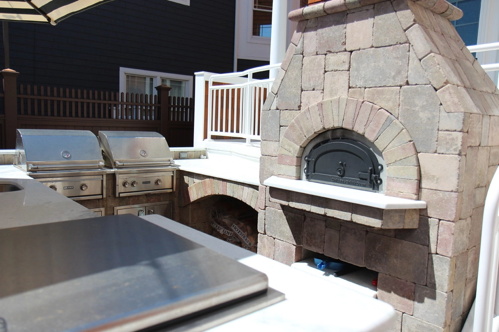 Beachfront Outdoor Kitchen & Firepit by L.B. Forcellati & Sons, Inc. - Photo 5