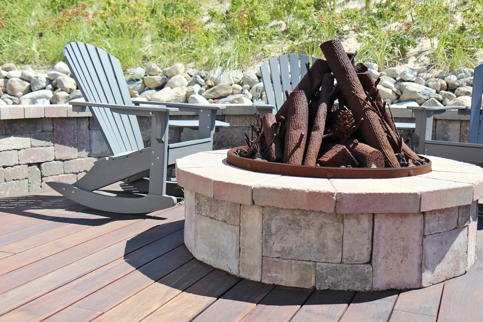 Beachfront Outdoor Kitchen & Firepit by L.B. Forcellati & Sons, Inc. - Photo 3