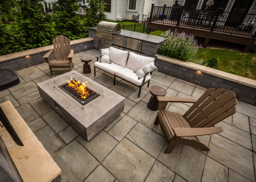 Contemporary Backyard Patio by Bruss Landscaping, Inc. - Photo 5
