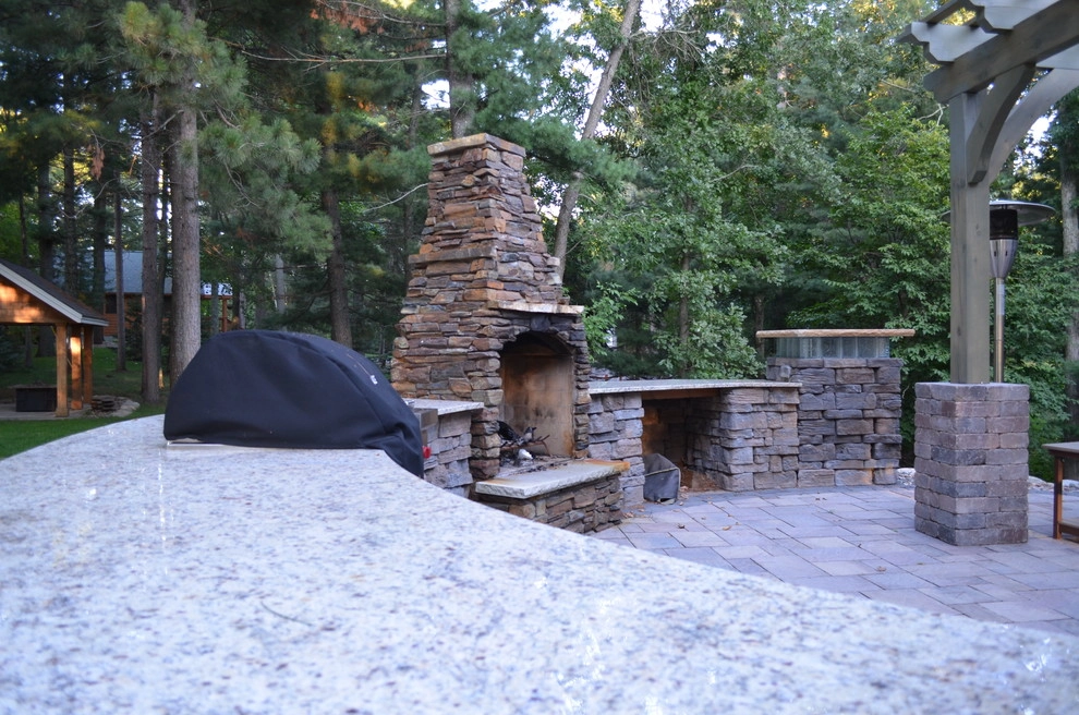Outdoor kitchen and firepit by Landsburg Landscape Nursery - Photo 6