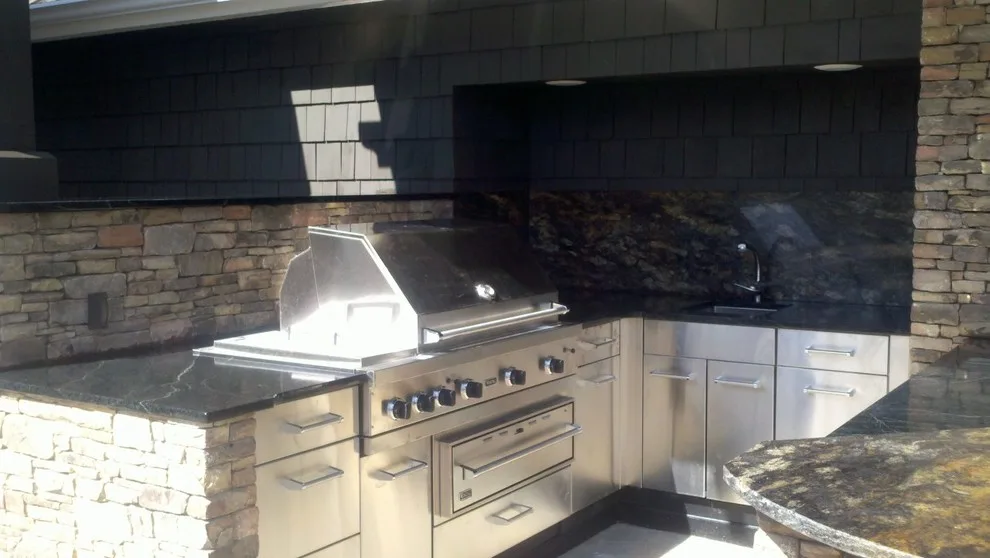 Stunning Outdoor Kitchen by Custom Granite Interior - Photo 5