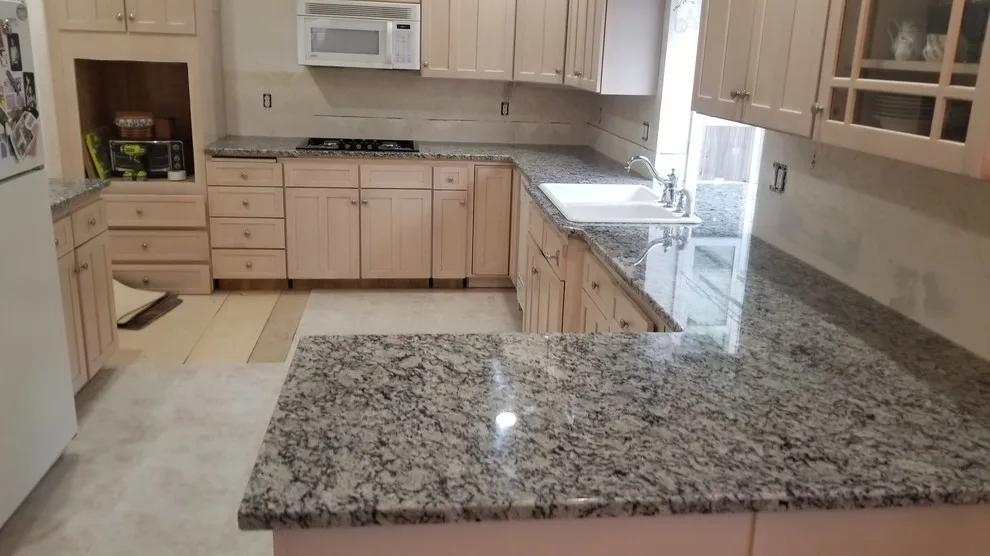 Frosted Bianco Granite Countertops by Tops Solid Surface - Photo 2