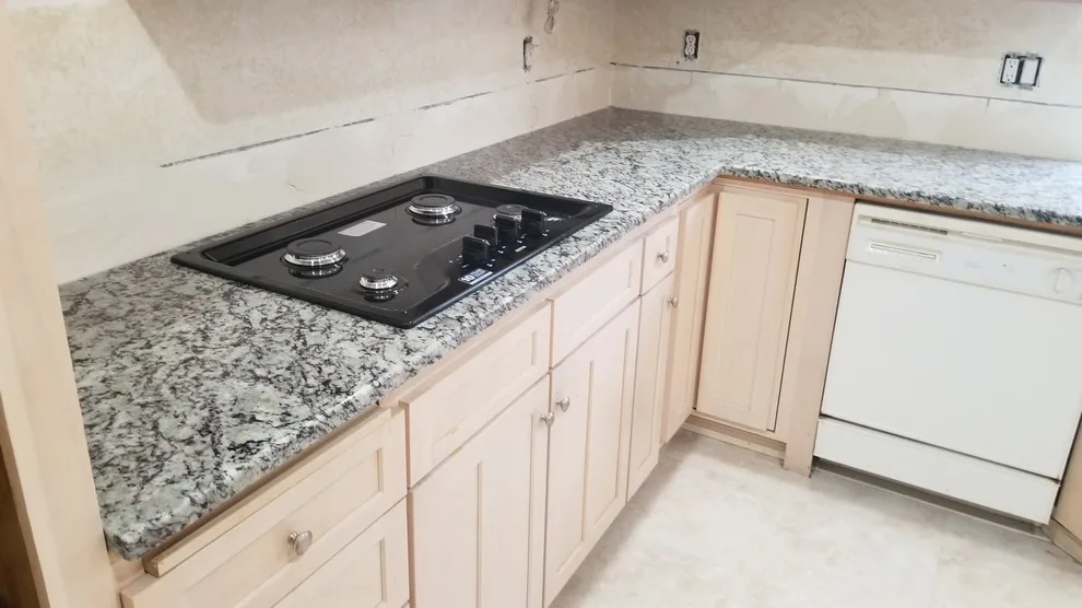 Frosted Bianco Granite Countertops by Tops Solid Surface - Photo 7