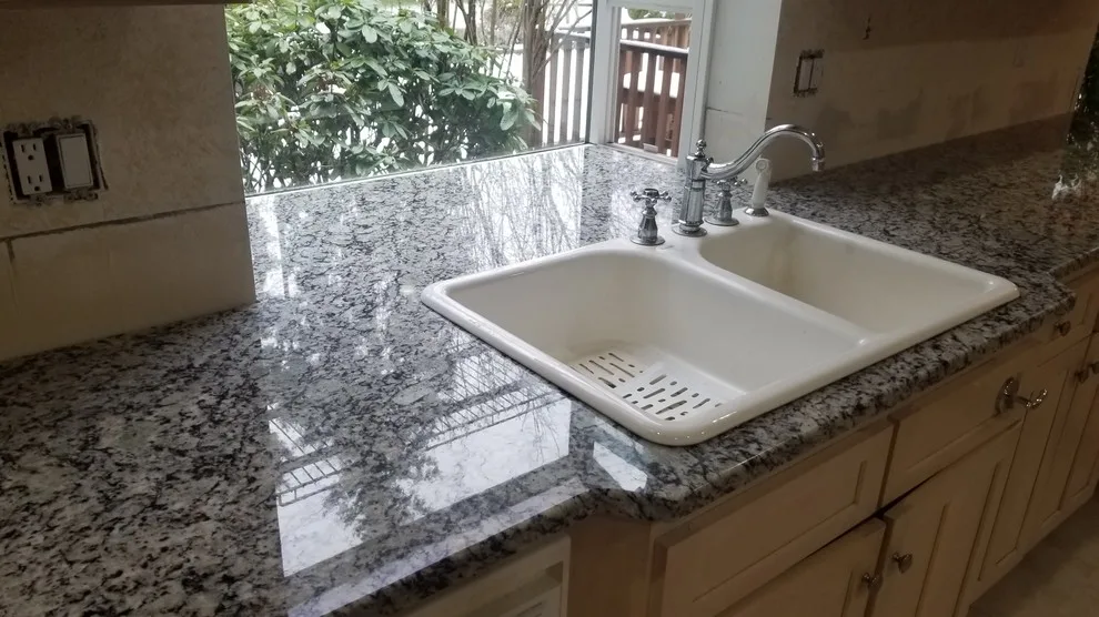 Frosted Bianco Granite Countertops by Tops Solid Surface - Photo 3