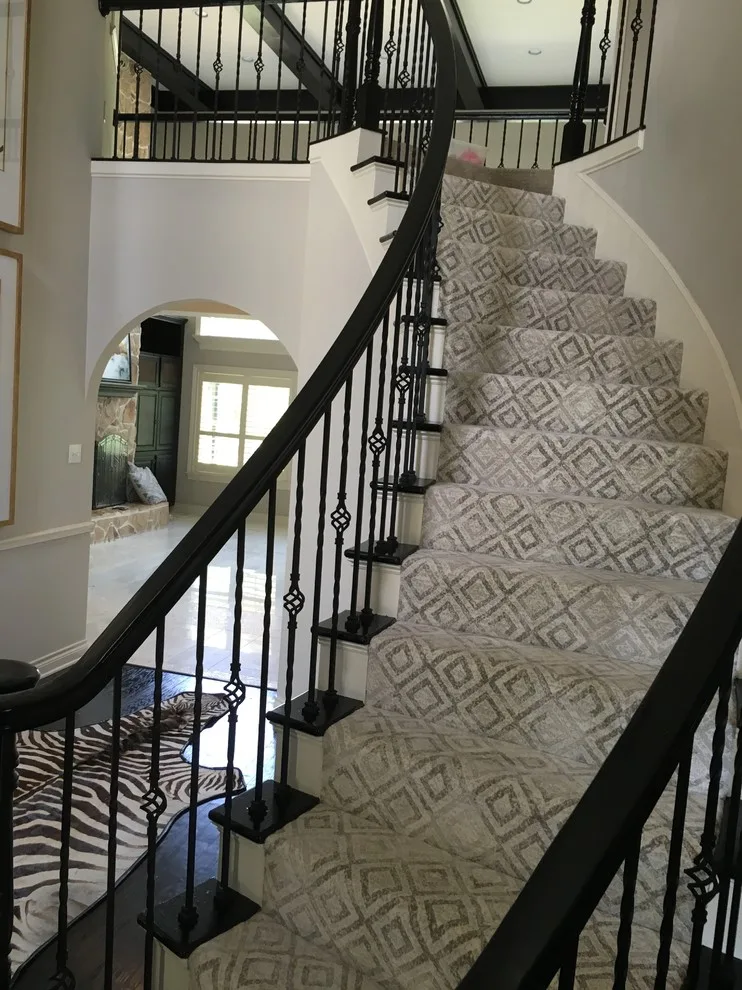 Stairway Designs and Treads for Carpet and Wood by Aggieland Carpet One - Photo 5