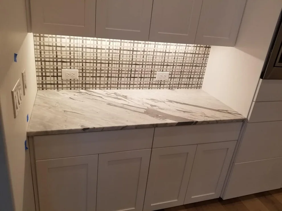 Carrera White Marble Kitchen by Tex-San Granite - Photo 2