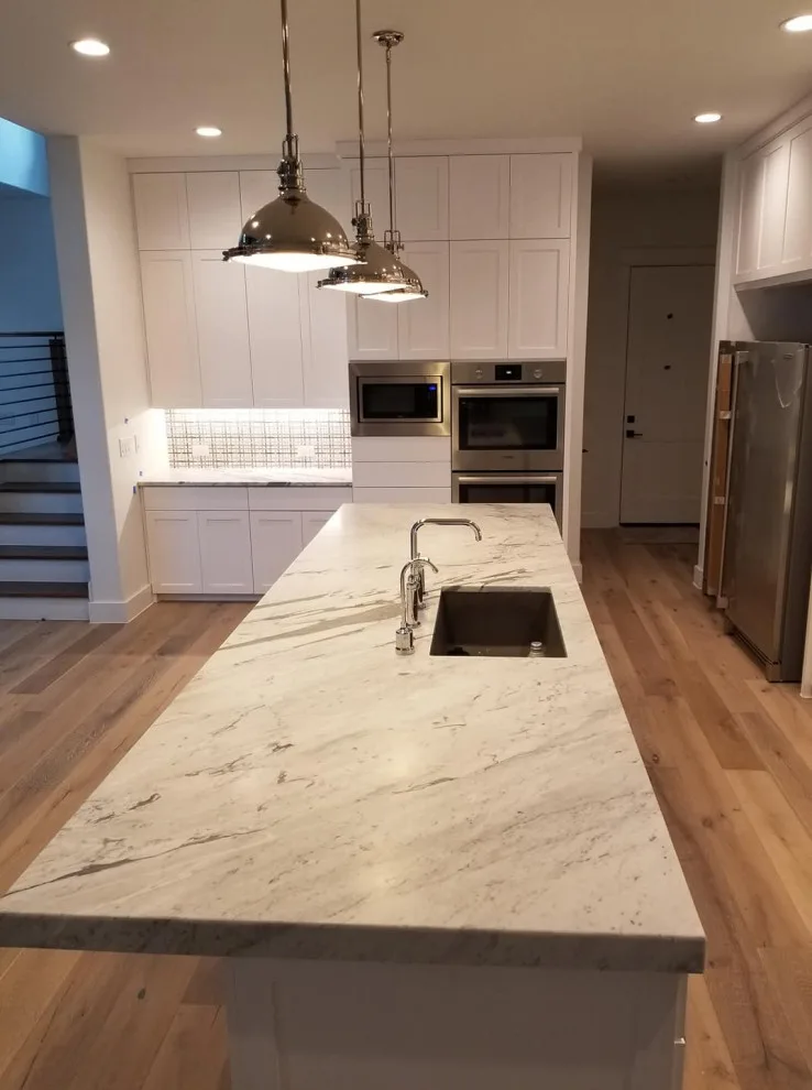 Carrera White Marble Kitchen by Tex-San Granite - Photo 5