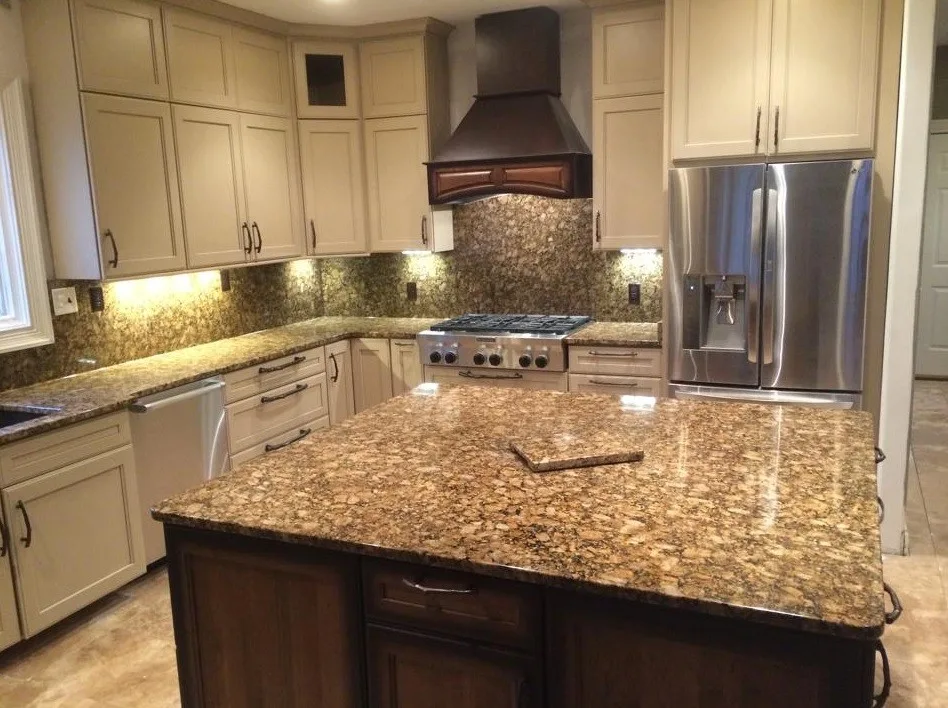 Giallo Fiorito Dark Granite by Indy Custom Stone - Photo 4