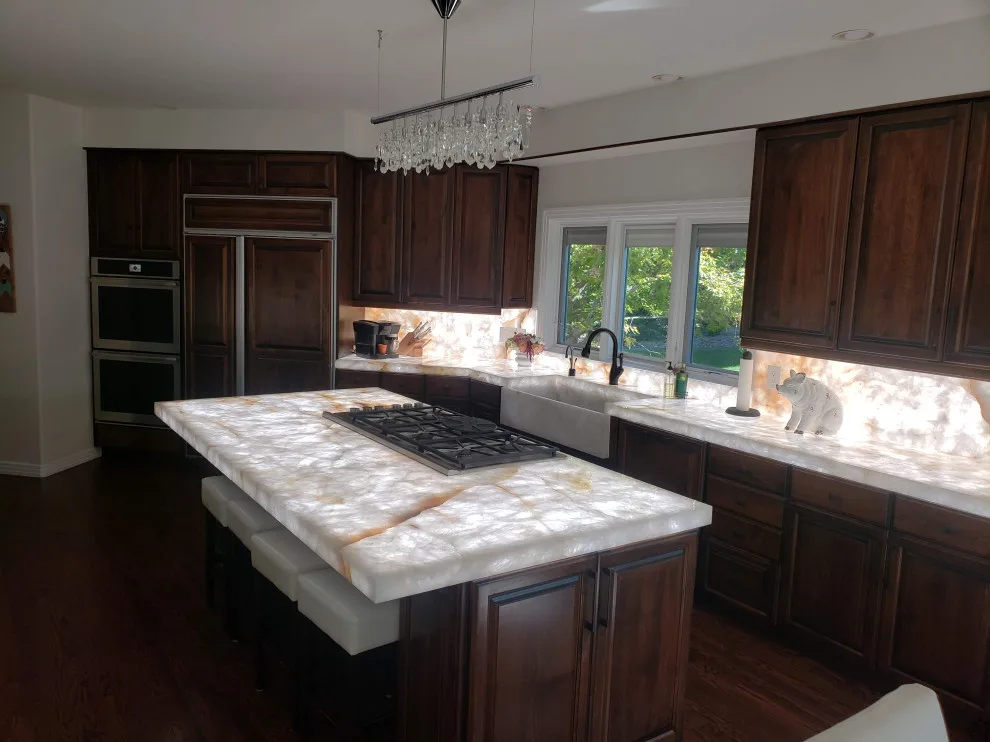 Illuminated Crystal Kitchen by Granite And Marble Designs Inc - Photo 6