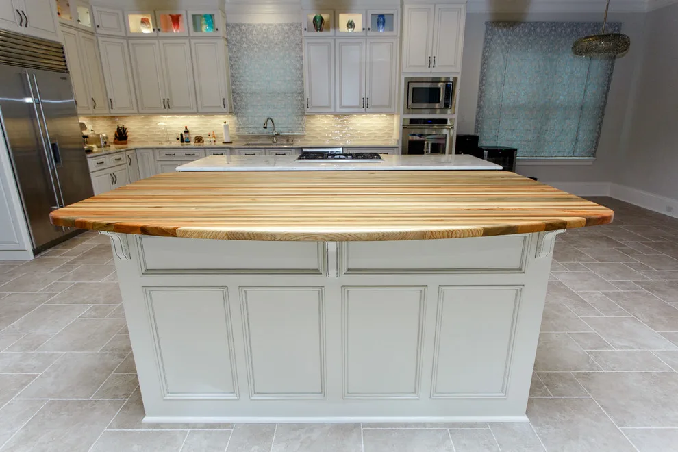 Cypress Kitchen Island with Curved Sinker by Nola Boards - Photo 2
