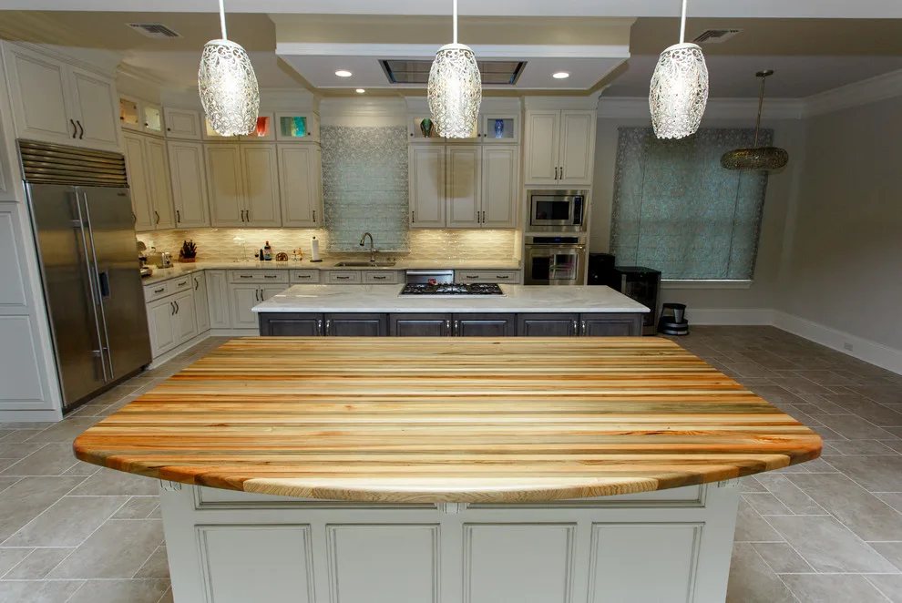 Cypress Kitchen Island with Curved Sinker by Nola Boards - Photo 3