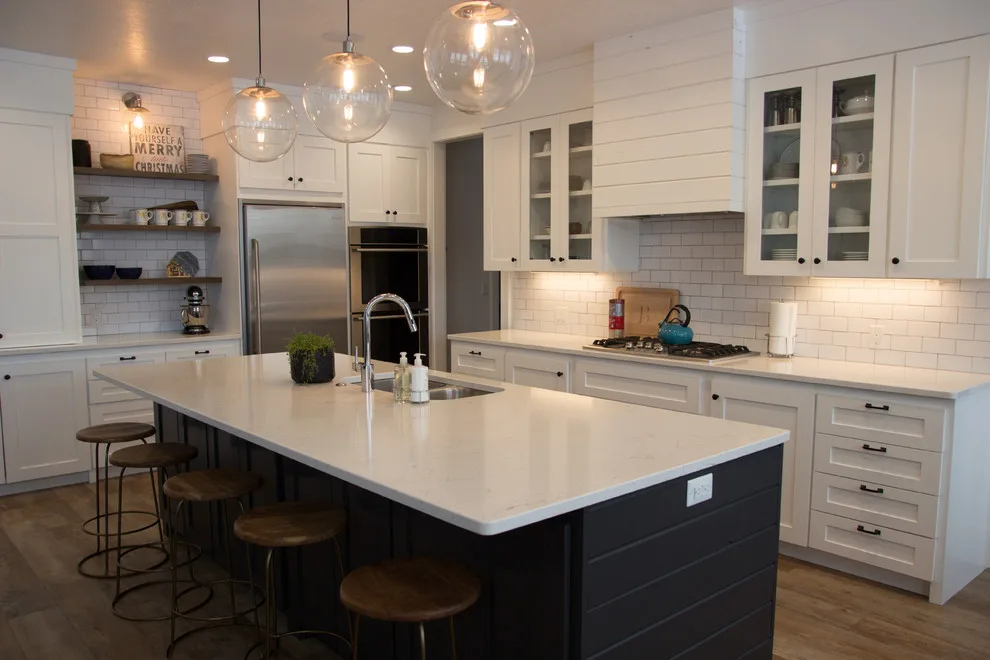 Quartz Countertop Renovation for Farmhouse by Custom Counter Tops, Inc - Photo 5
