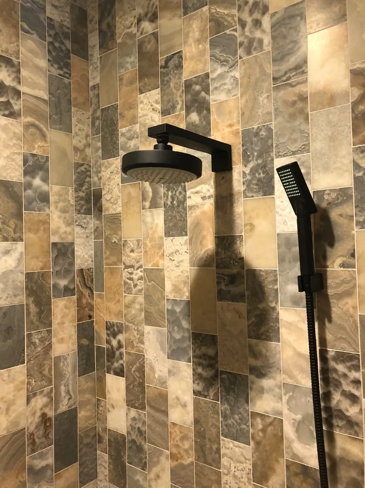 Bespoke Rustic Beige Shower Tile Setup by Prestige Stone & Tile - Photo 4