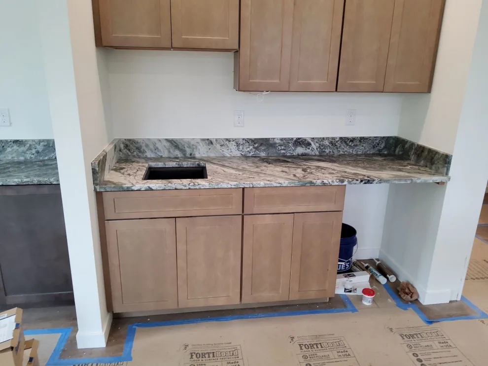 Brown Fantasy Granite Surfaces by Tops Solid Surface - Photo 4