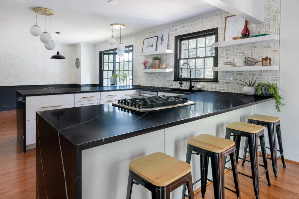 Timeless Marquina Silestone Quartz Kitchen by Marble Granite World - Photo 11