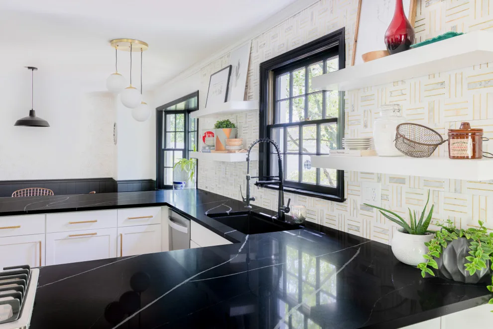 Timeless Marquina Silestone Quartz Kitchen by Marble Granite World - Photo 5