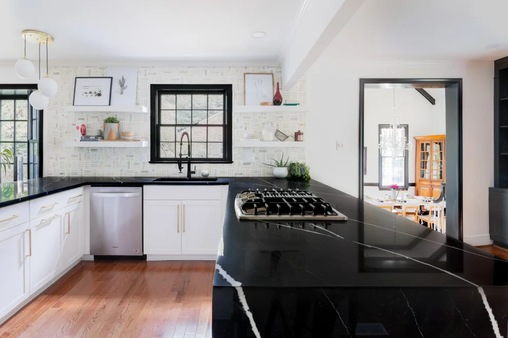 Timeless Marquina Silestone Quartz Kitchen by Marble Granite World - Photo 9