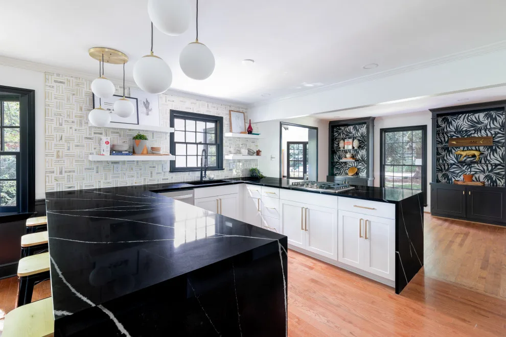 Timeless Marquina Silestone Quartz Kitchen by Marble Granite World - Photo 8