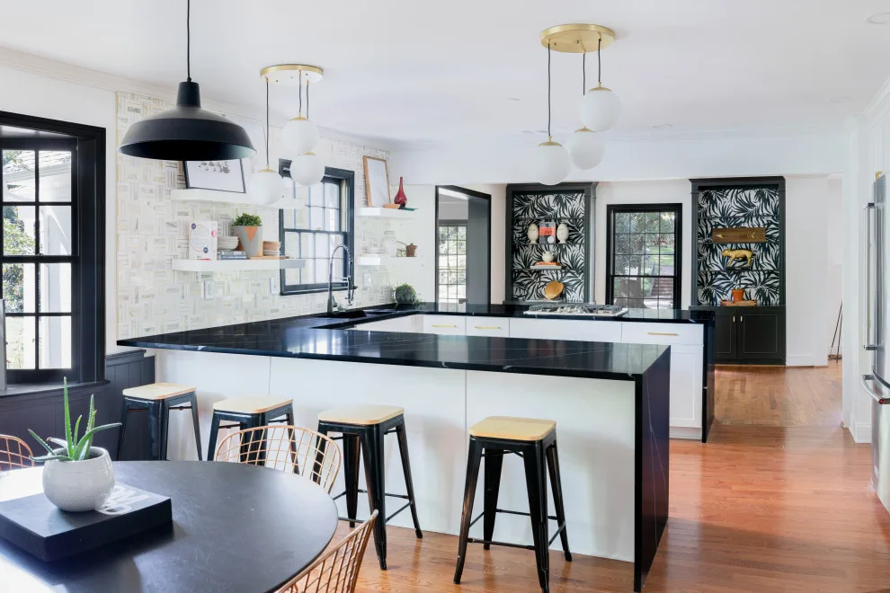 Timeless Marquina Silestone Quartz Kitchen by Marble Granite World - Photo 6