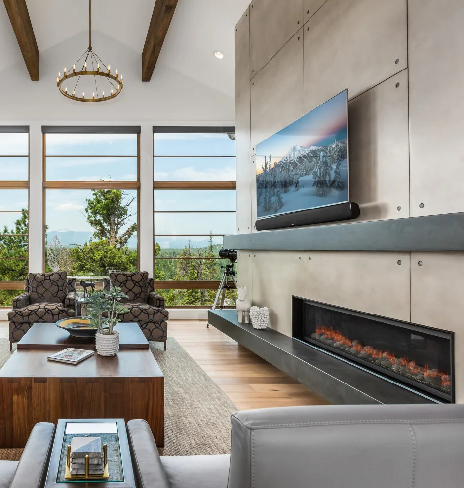 Awbrey Butte Fireplace - Norman Building by Cement Elegance - Photo 3