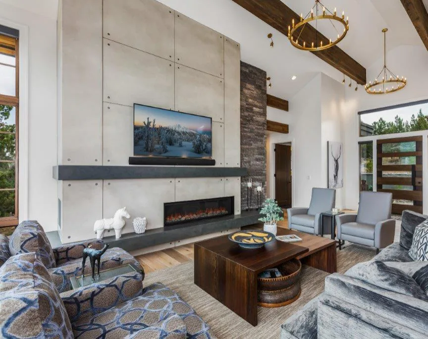 Awbrey Butte Fireplace - Norman Building by Cement Elegance - Photo 2