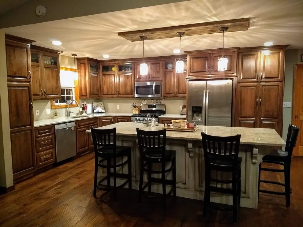 Millenium Cream Granite Kitchen Renovation by Mid Missouri Surfaces - Photo 3