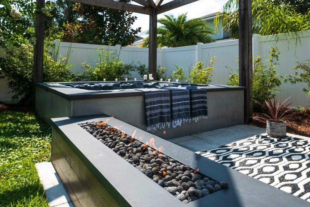 Contemporary Backyard at Jacksonville Beach by Concrete Commander - Photo 18