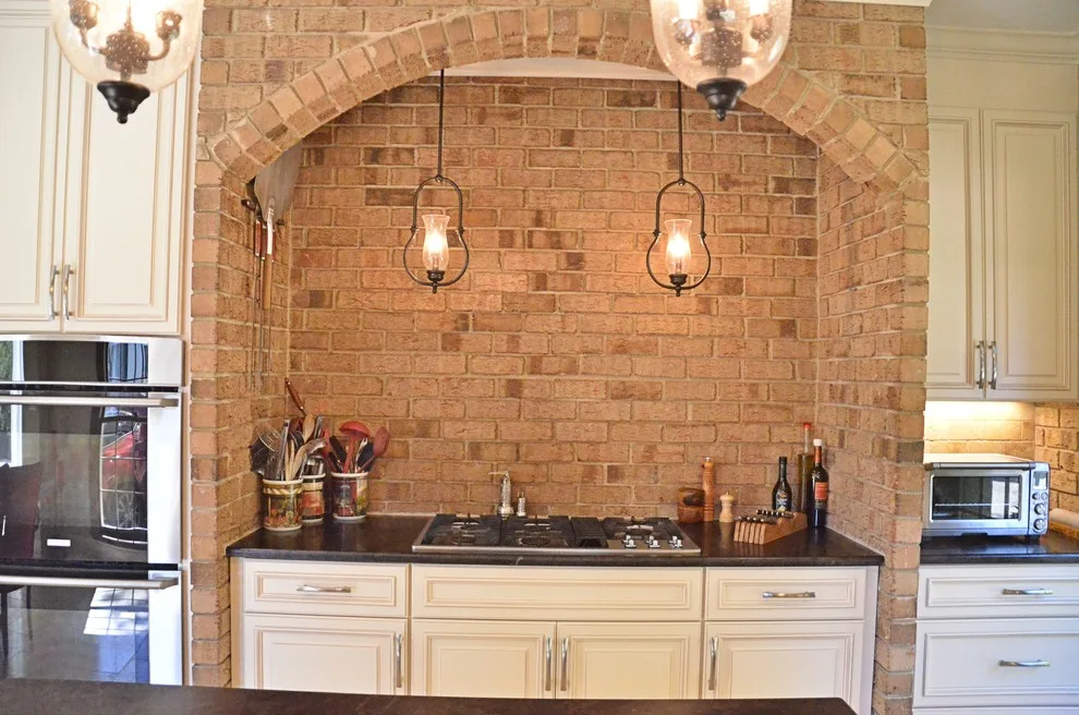 Brown Antique Leathered Kitchen by Bolder Granite - Photo 3