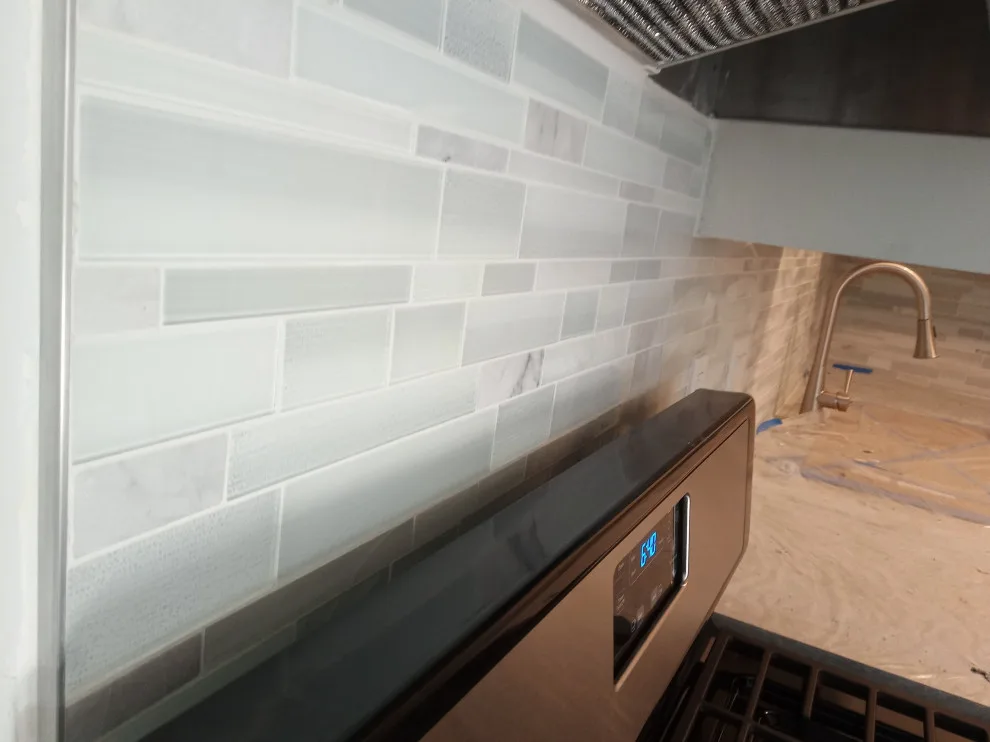Kitchen renovation - backsplash in progress by Bonetti Tile - Photo 4