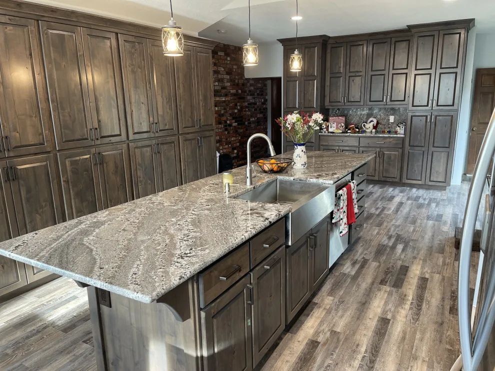 Ash Blue Granite Kitchen Renovation by American Marble & Granite - Photo 2