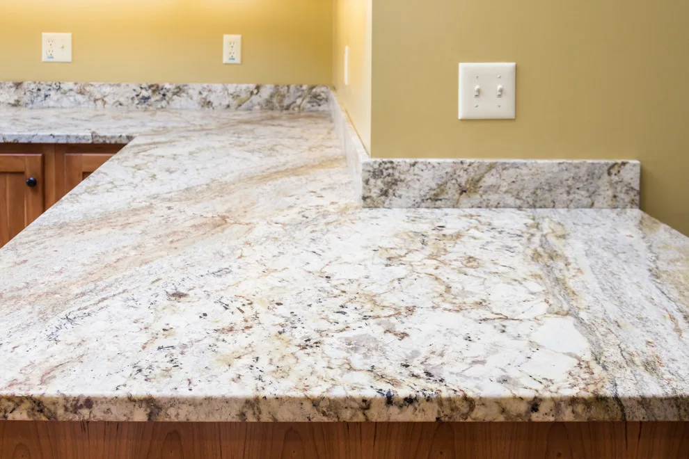 Bordeaux Kitchen with Leathered Typhoon Design by Northern Granite And Marble - Photo 8