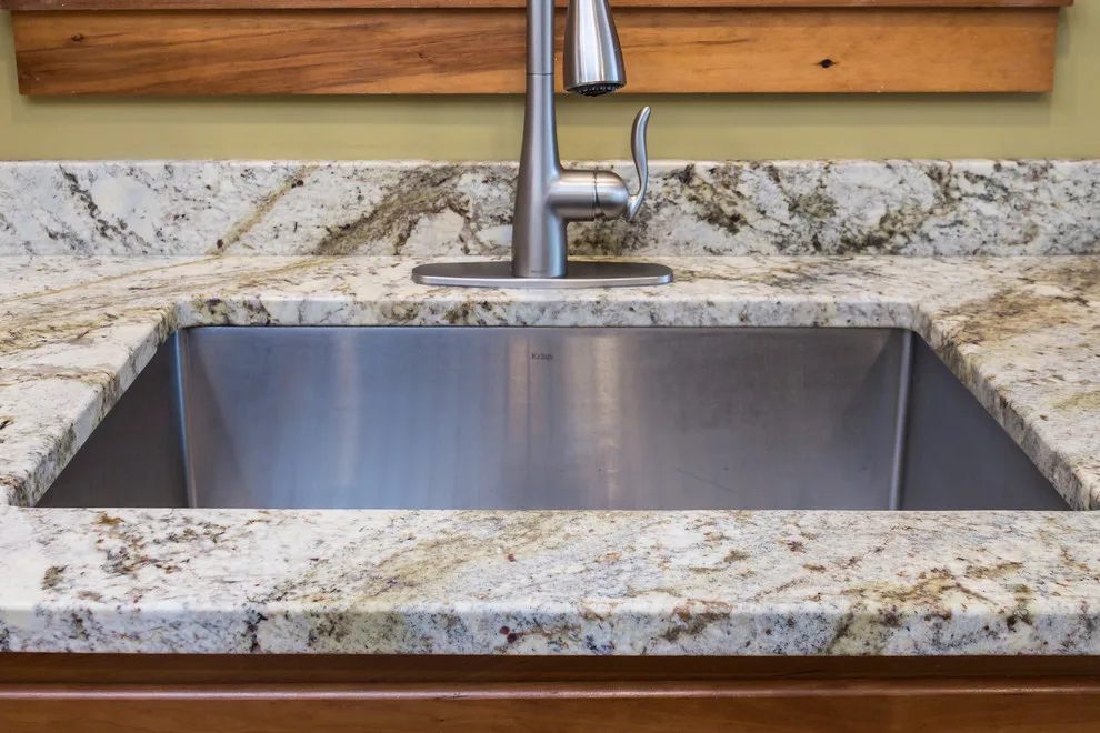 Bordeaux Kitchen with Leathered Typhoon Design by Northern Granite And Marble - Photo 3