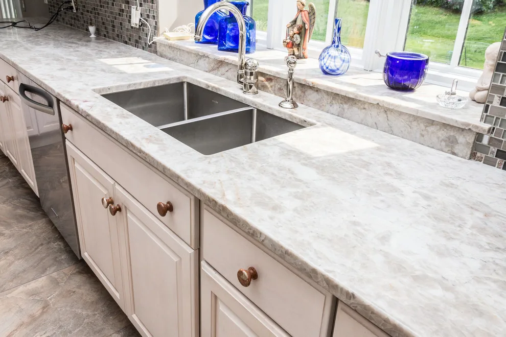 Lumerian Light Granite and Madre Perla Quartz Kitchen by Northern Granite And Marble - Photo 9