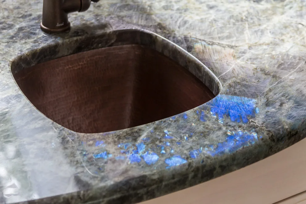 Lumerian Light Granite and Madre Perla Quartz Kitchen by Northern Granite And Marble - Photo 12