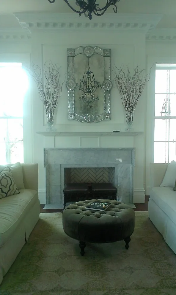 Stone fireplace enclosure by Prestige Stone & Tile - Photo 3