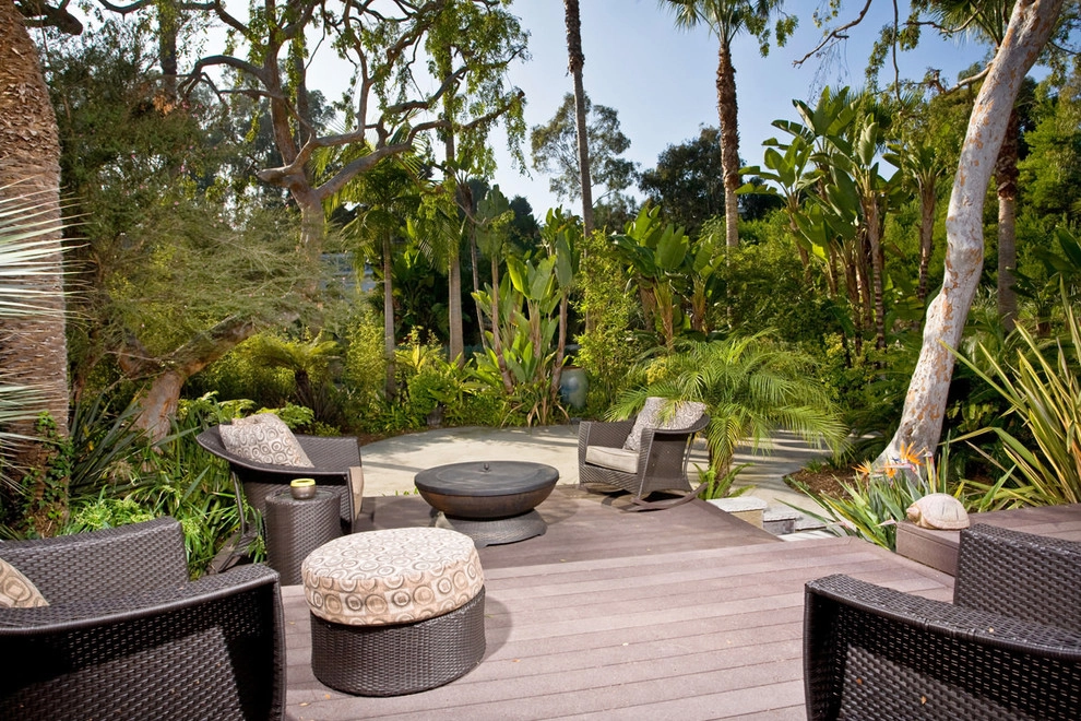 Backyard Landscape Design with Pool, Fireplace, and Custom Stonework by C & H Gardens Artistic Landscape & Tree Service - Photo 8