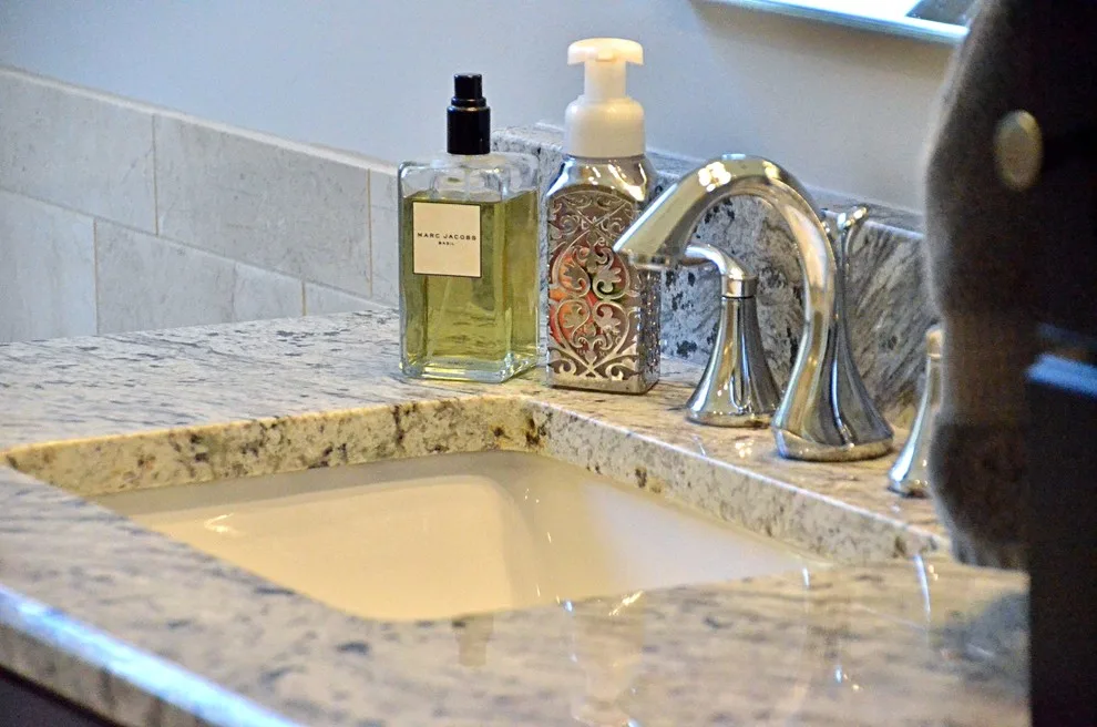 Antique White Master Bathroom by Bolder Granite - Photo 3