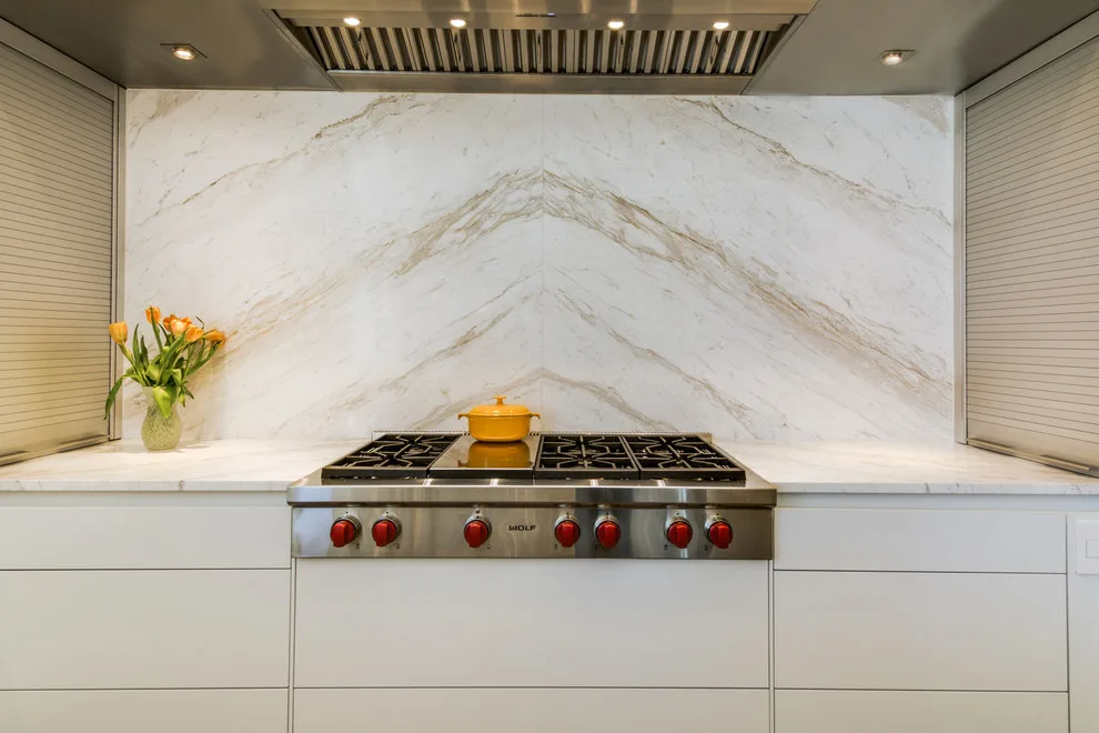 Contemporary Cremo Calacatta Kitchen by Aria Stone Gallery - Photo 3