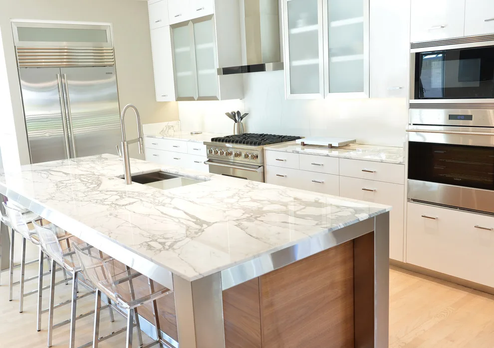 Contemporary Kitchen and Bathroom by Aria Stone Gallery - Photo 10