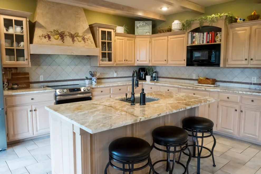 Modern French Provincial Quartzite Kitchen by WilgusIQ - Photo 3
