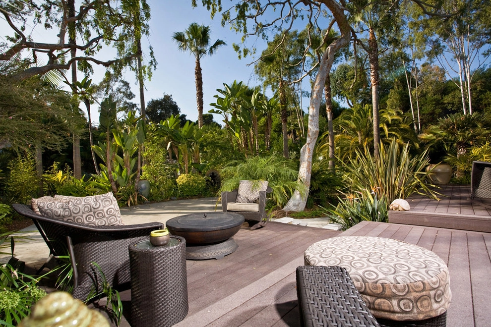 Backyard Landscape Design with Pool, Fireplace, and Custom Stonework by C & H Gardens Artistic Landscape & Tree Service - Photo 3