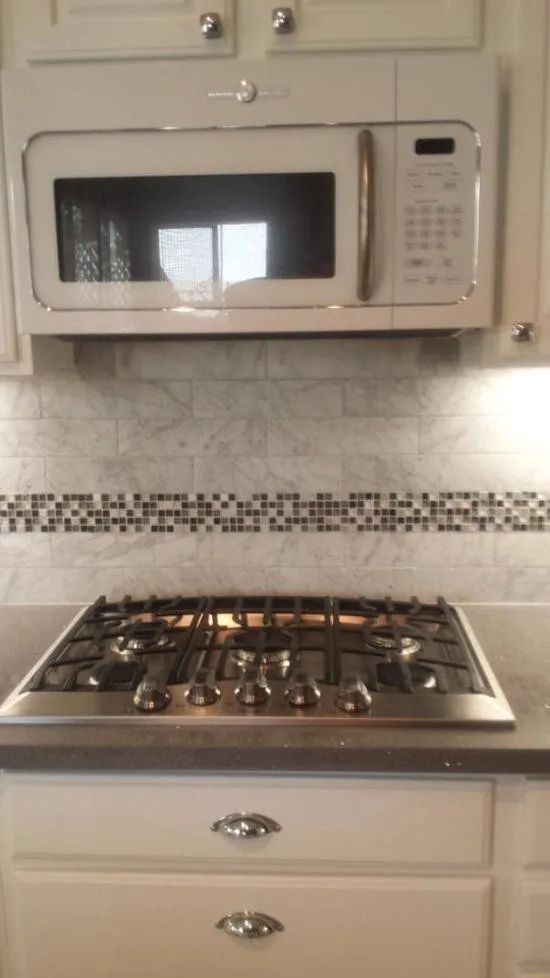 Marble White Kitchen Renovation by Family Floors & More - Photo 3