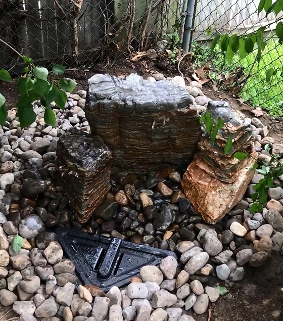 Triple Pagoda Stone Fountain by Landvista Aquascapes - Photo 2