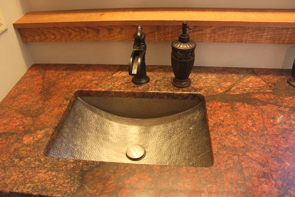 Crimson Dragon Granite Restroom by Elegant Creations Granite Marble & More LLC - Photo 3