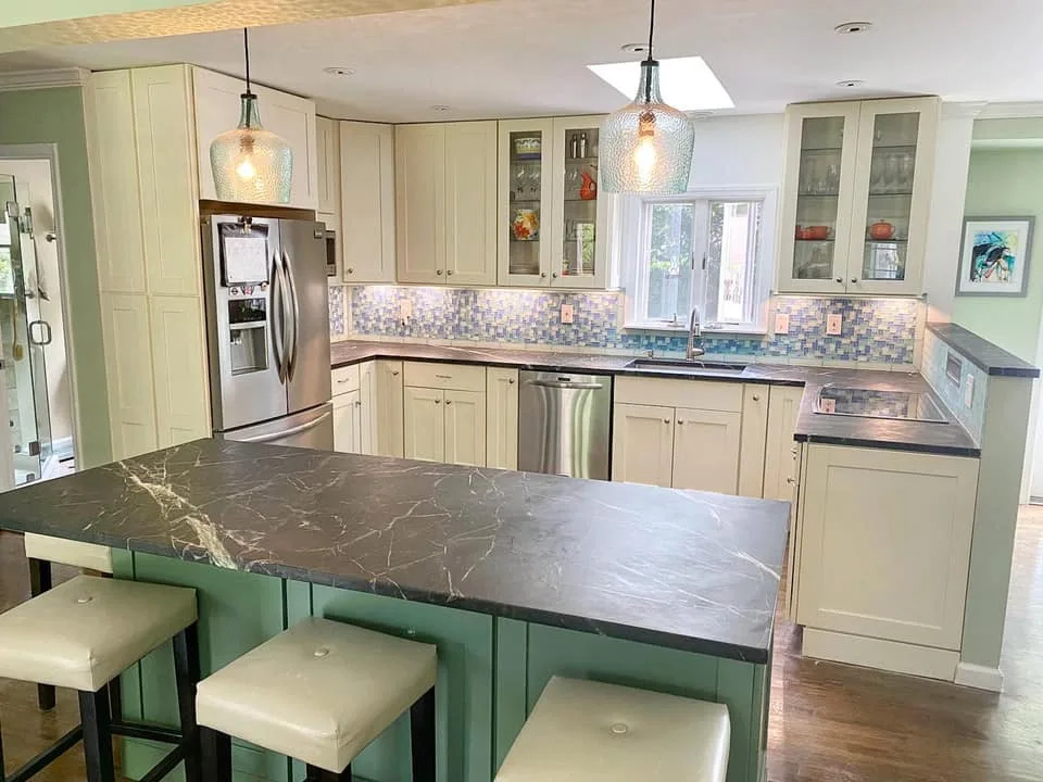 Renovated Pacific Soapstone Surround and Island by Garden State Soapstone - Photo 3