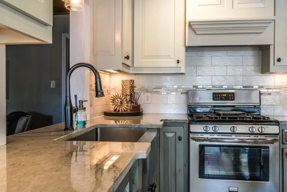 Ocean Pearl Quartzite Kitchen Surfaces by East Coast Granite & Tile - Photo 10