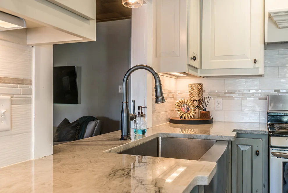 Ocean Pearl Quartzite Kitchen Surfaces by East Coast Granite & Tile - Photo 2