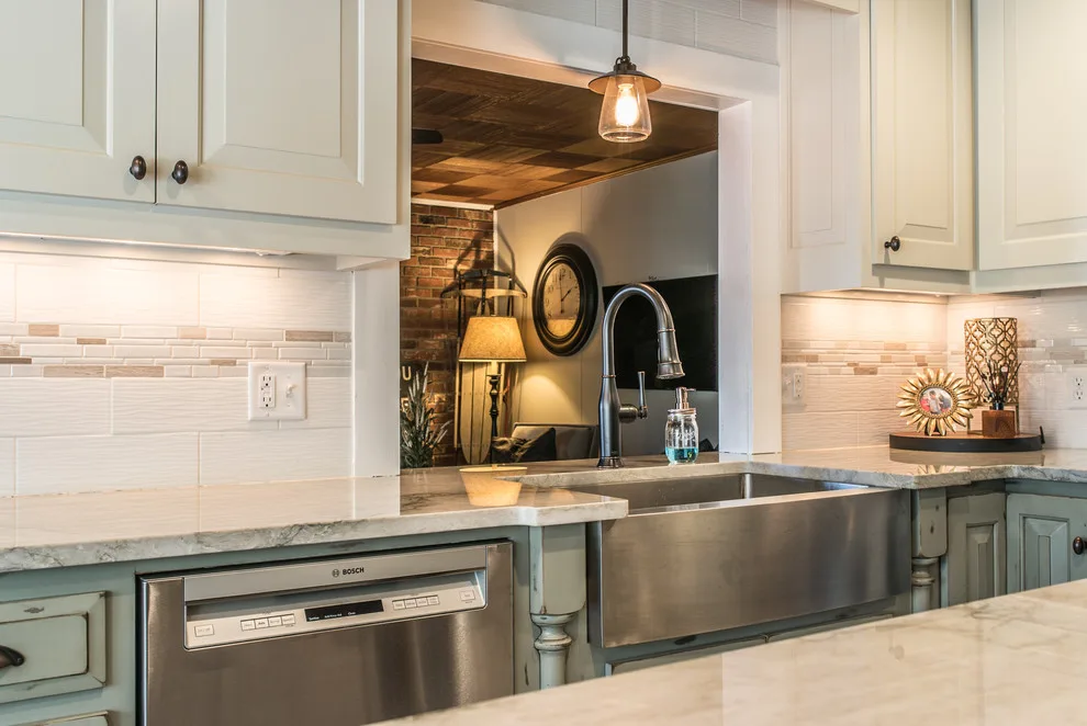 Ocean Pearl Quartzite Kitchen Surfaces by East Coast Granite & Tile - Photo 3