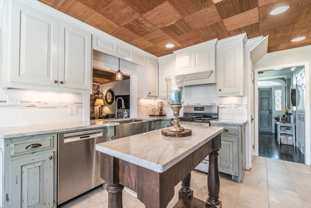 Ocean Pearl Quartzite Kitchen Surfaces by East Coast Granite & Tile - Photo 11