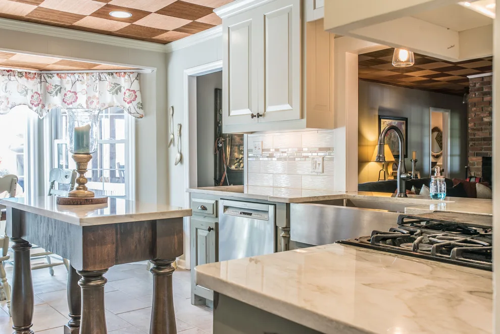 Ocean Pearl Quartzite Kitchen Surfaces by East Coast Granite & Tile - Photo 12